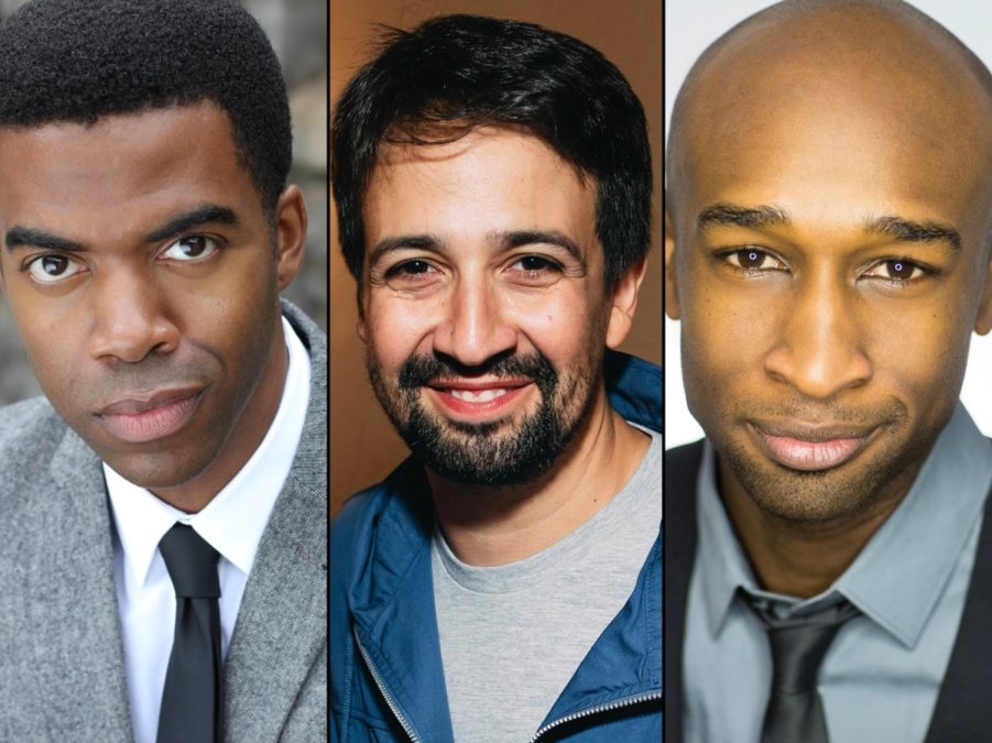 Julius Thomas III - Lin-Manuel Miranda - Donald Webber Jr. - 11/2018 - headshots provided by the production - photo of Lin by Emilio Madrid-Kuser for Broadway.com