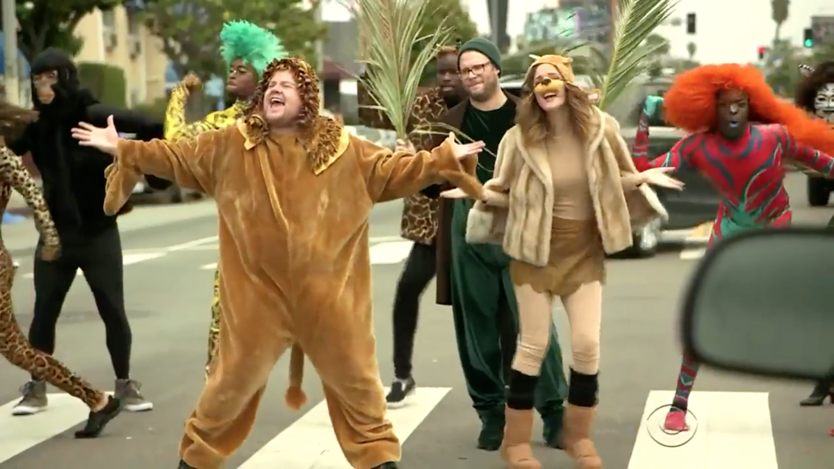 WI - James Corden - Lion King Crosswalk - 5/16